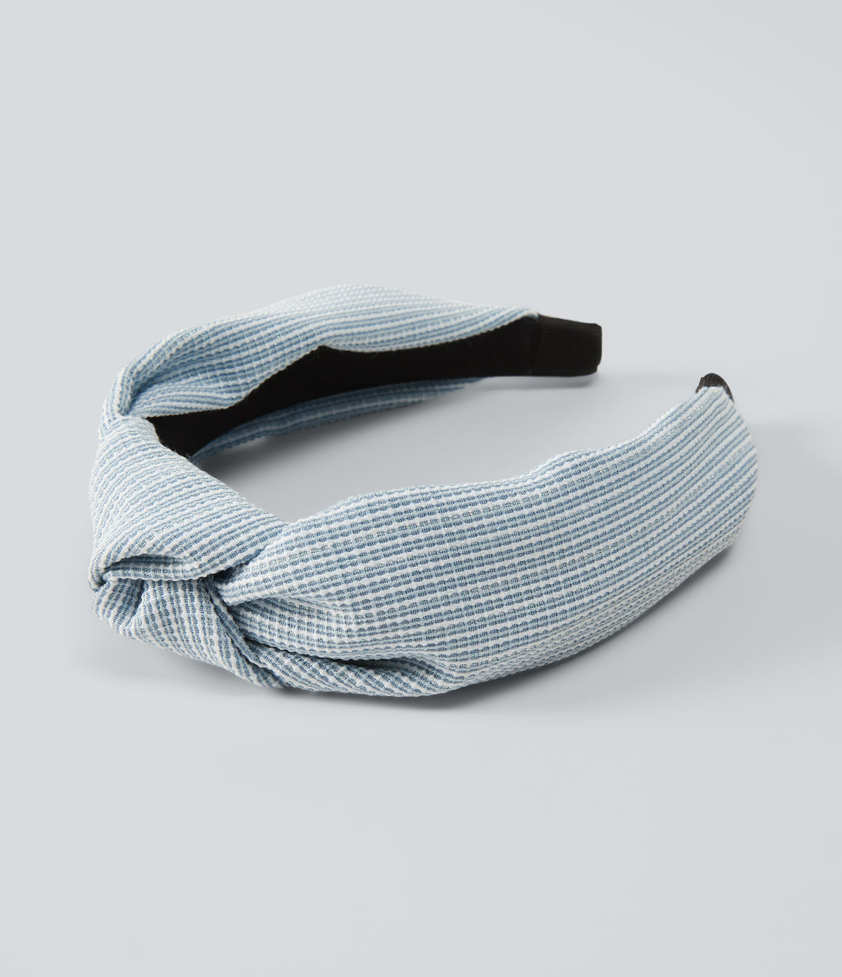 Grid Knot Headband — Maya Blue — view 1