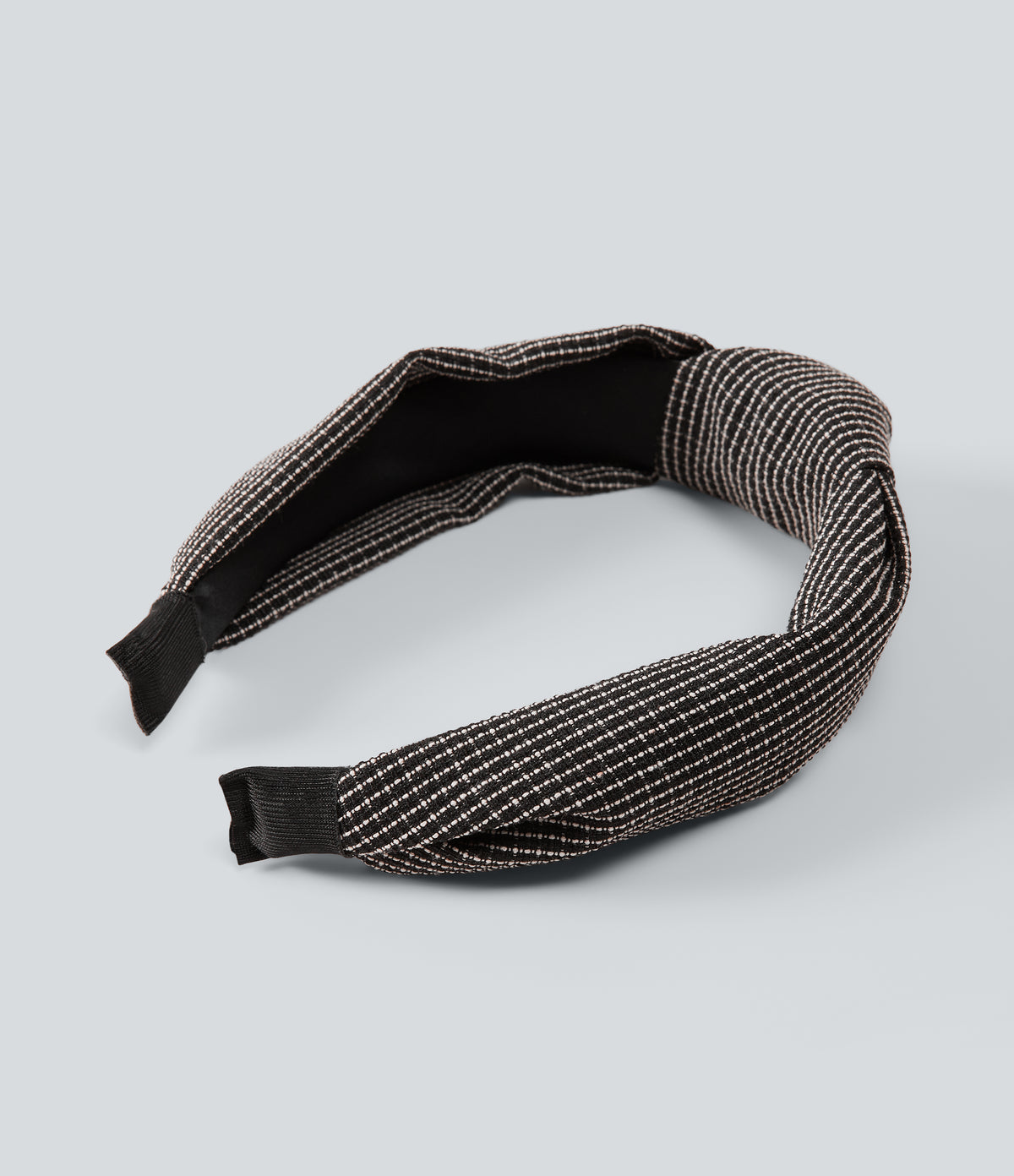 Grid Knot Headband — Black — additional view