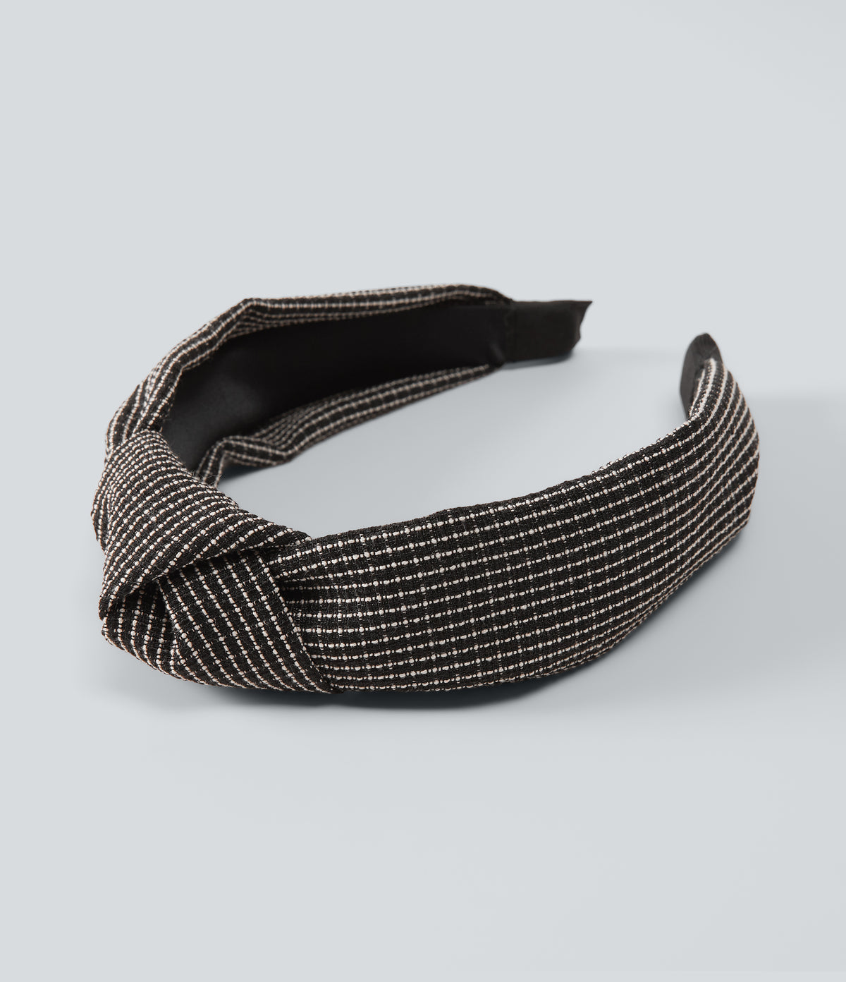 Grid Knot Headband — Black — view 4