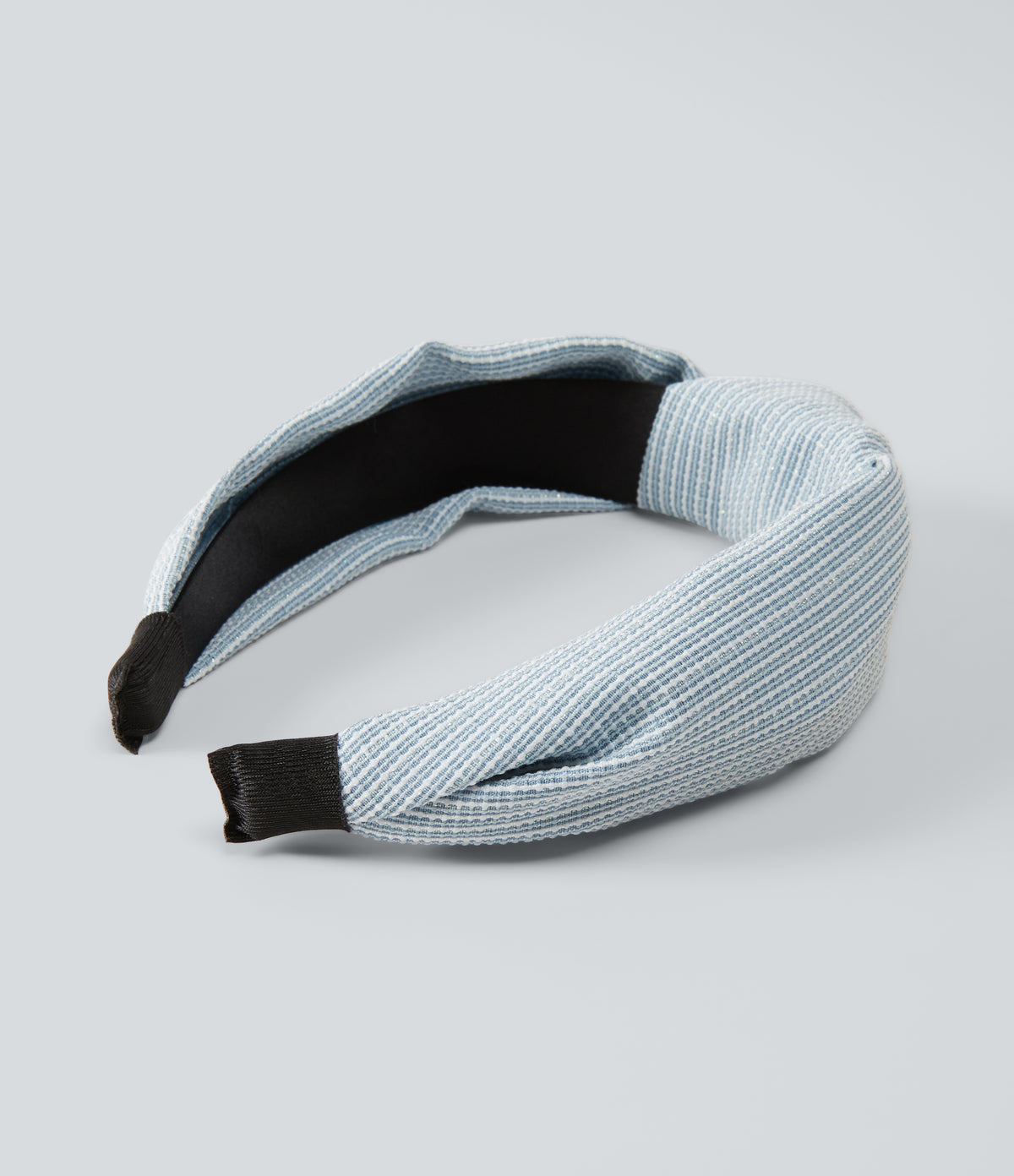 Grid Knot Headband — Maya Blue — view 2