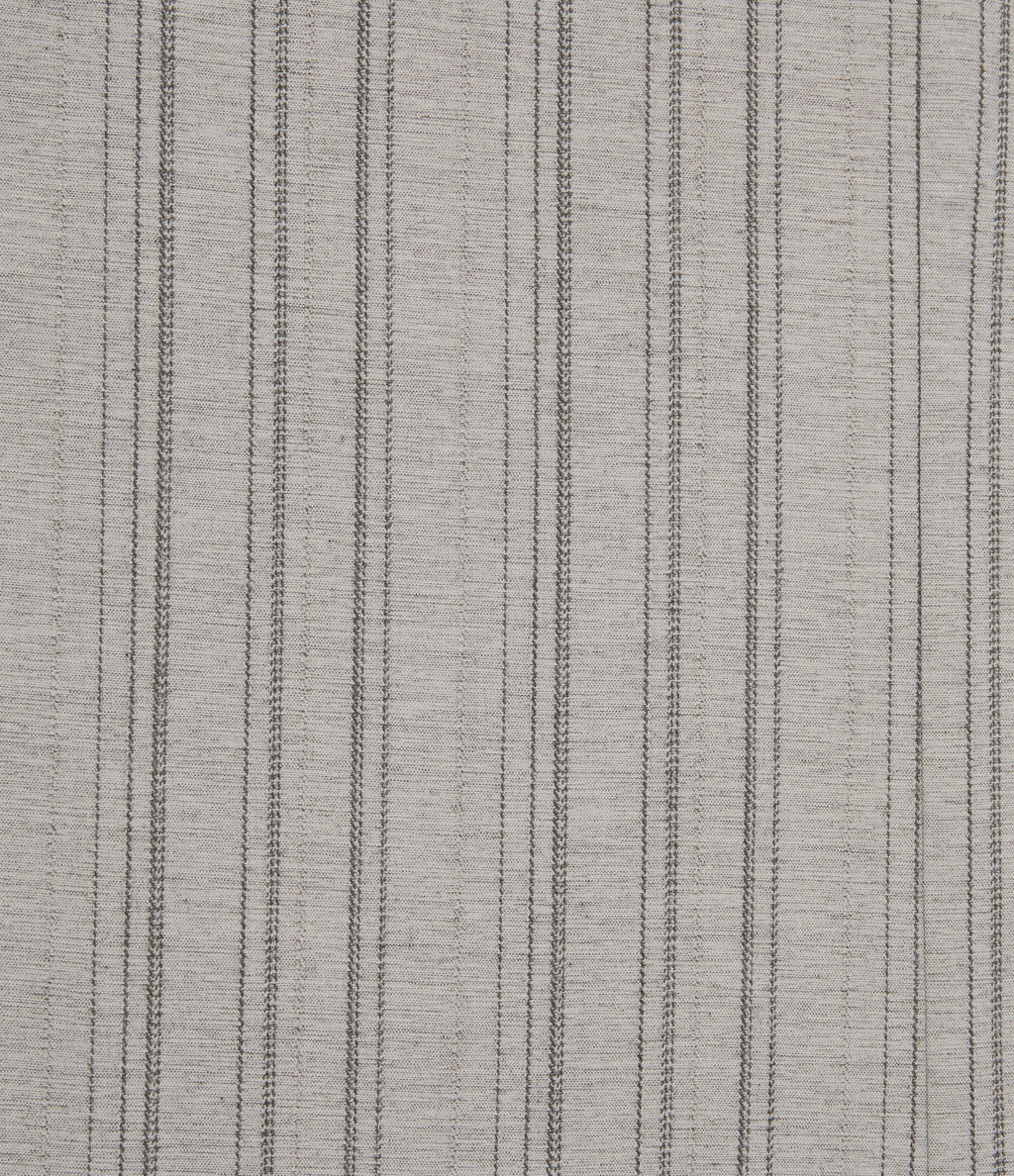 High Waisted Baggy Stripe Casual Linen-Feel Trousers with Pockets — Toasted Linen — view 7