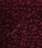 High Waisted Ruched Asymmetric Velvet Leopard Print Midi Party Skirt — Crimson Wild — view 7