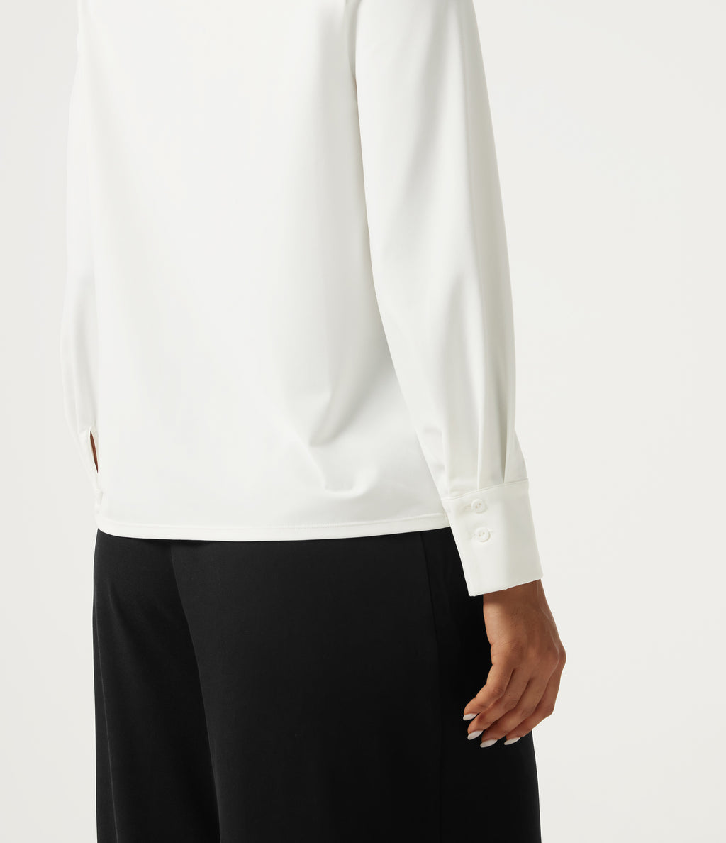 Long Sleeve Work Shirt — White — view 8