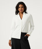 Long Sleeve Work Shirt — White — view 3