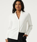 Long Sleeve Work Shirt — White — view 5