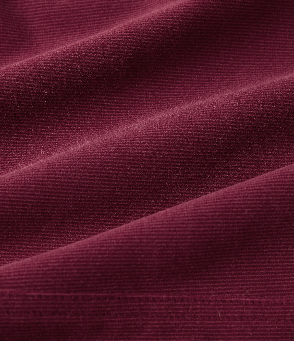 High Waisted A-Line Corduroy Midi Casual Skirt with Pockets — Pomegranate — view 8