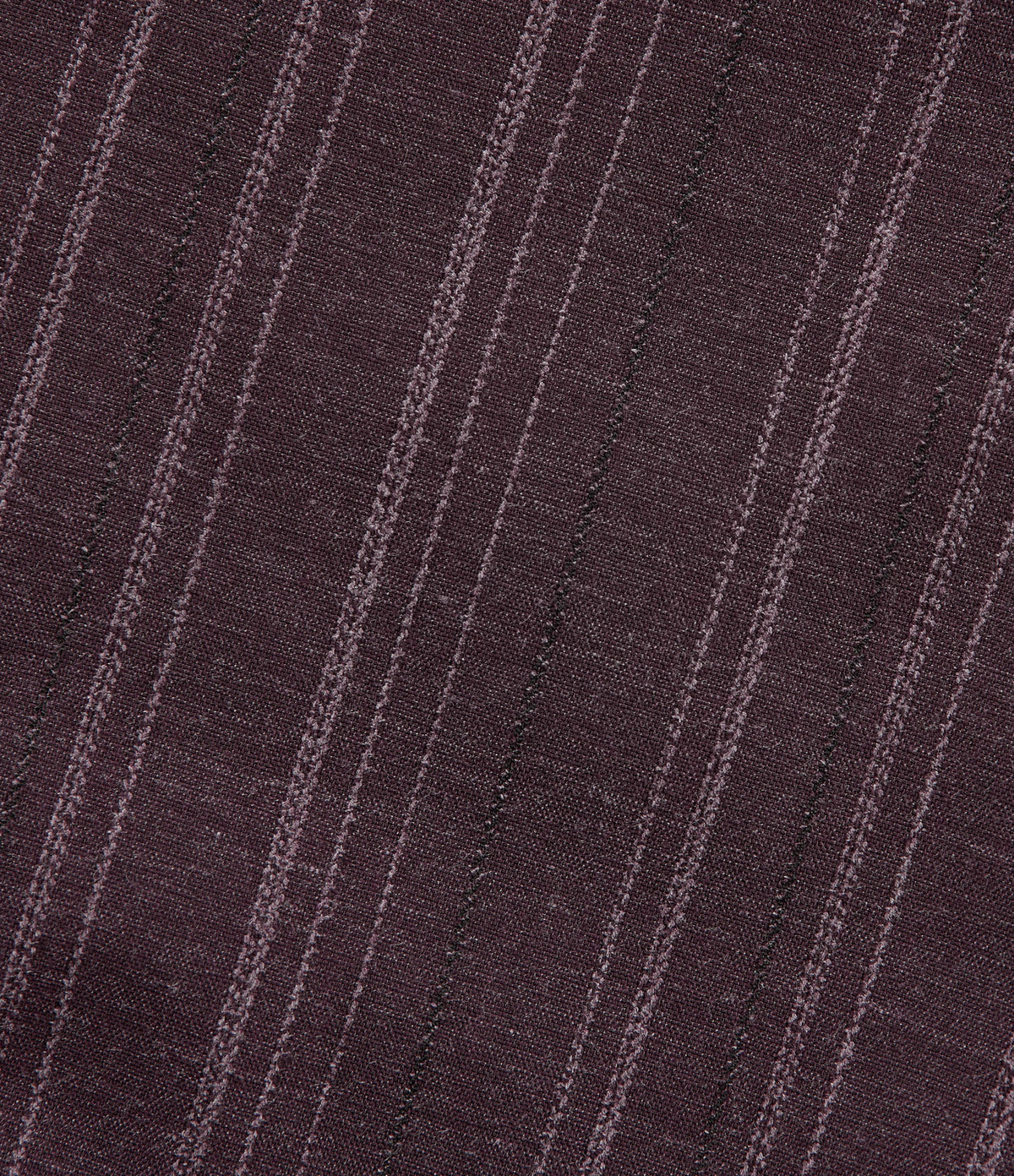 High Waisted Stripe Casual Linen-Feel Joggers with Pockets — Cellar Plum — view 7