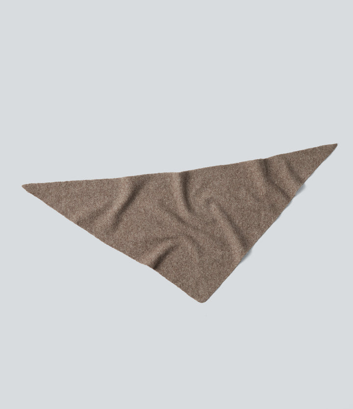 Knit Sweater Scarf — Earthy Brown — view 1