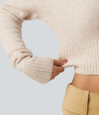 One Shoulder Batwing Long Sleeve Casual Jumper — Nova Scotia — view 6