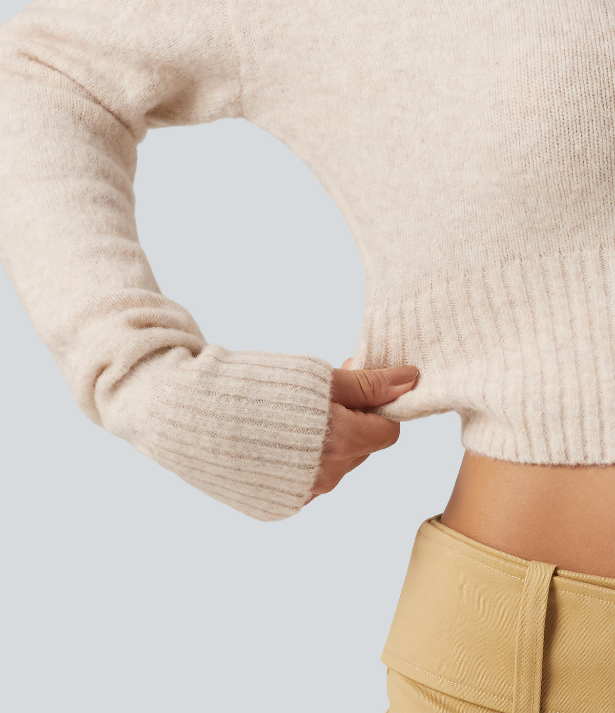 One Shoulder Batwing Long Sleeve Casual Jumper — Nova Scotia — view 6