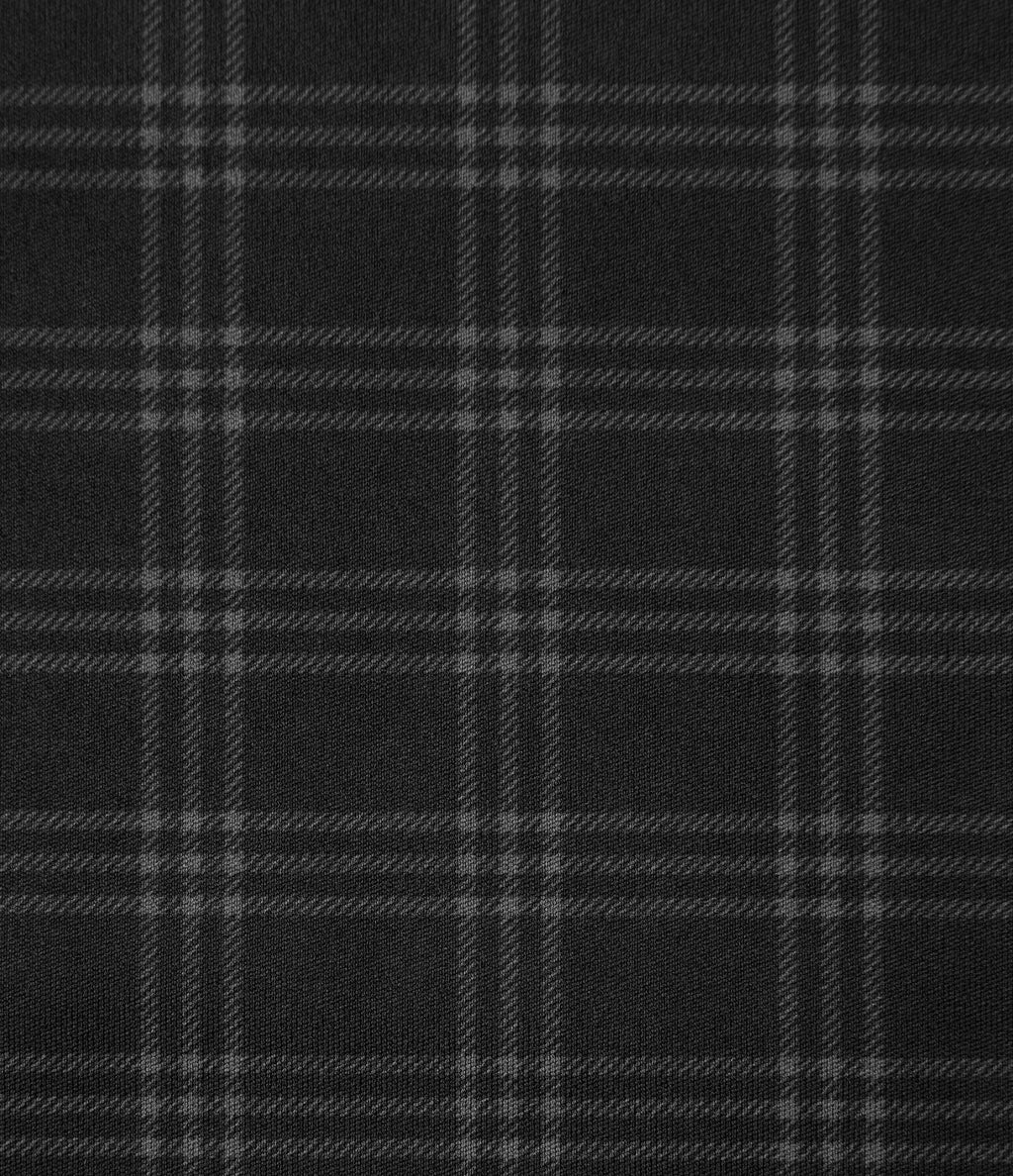 High Waisted Plaid Bootcut Work Trousers with Pockets — Charcoal Haze — view 8