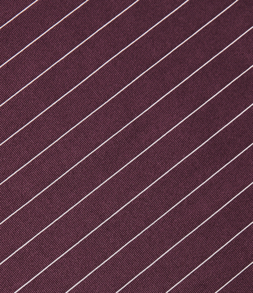 Halter Cowl Neck Stripe Casual Tank Top — Plum Stripe — view 7