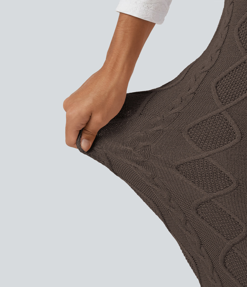 High Waisted Foldover Bootcut Lounging Sweater Trousers — Coffee Liqueúr — view 6