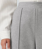 High Waisted Pintuck Tapered Work Trousers with Pockets — Drizzle Grey — view 6