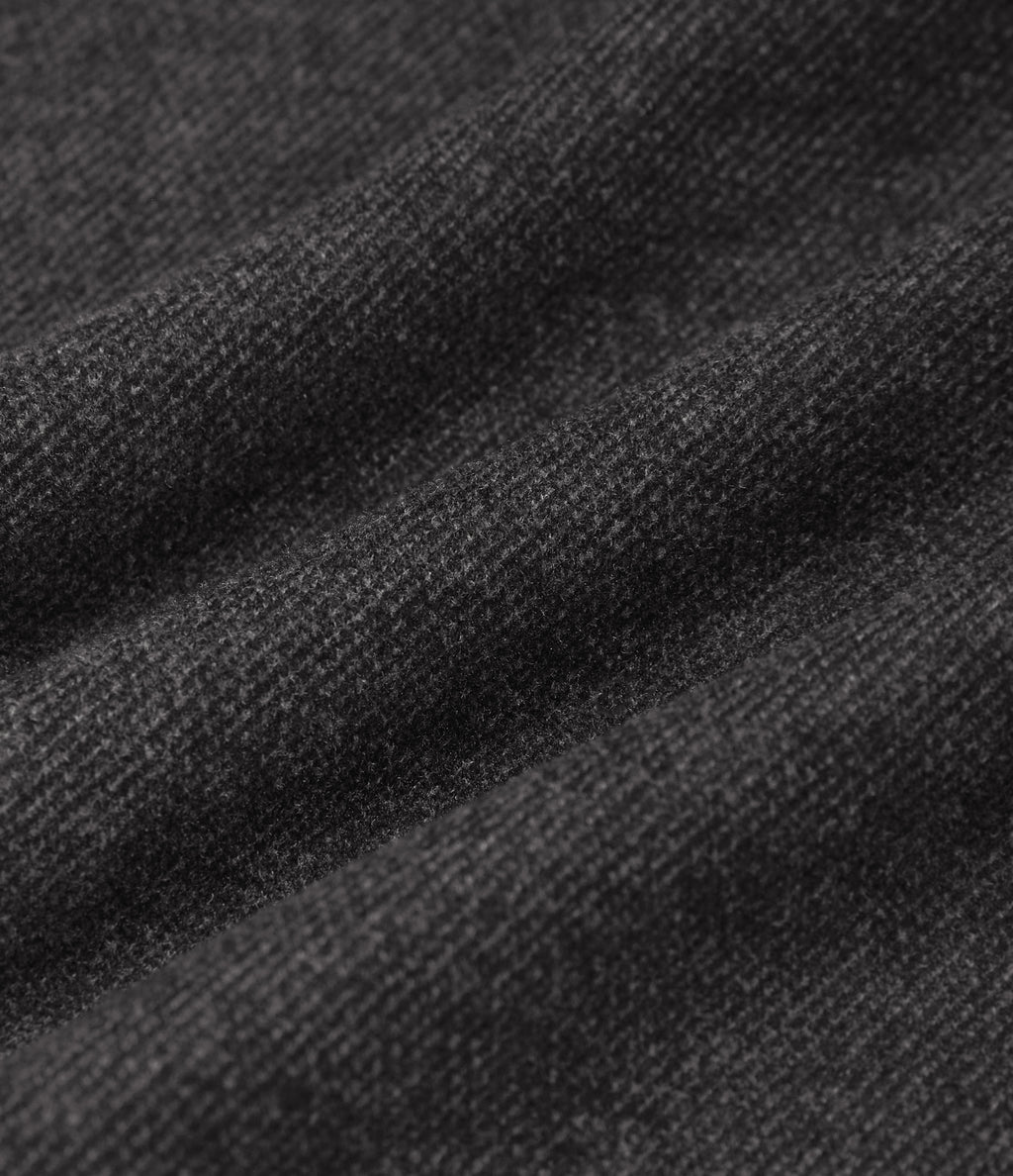High Waisted Tapered Work Trousers with Pockets — Dark Grey — view 7
