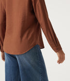 Long Sleeve Work Shirt with Pocket — Potter's Clay — view 8