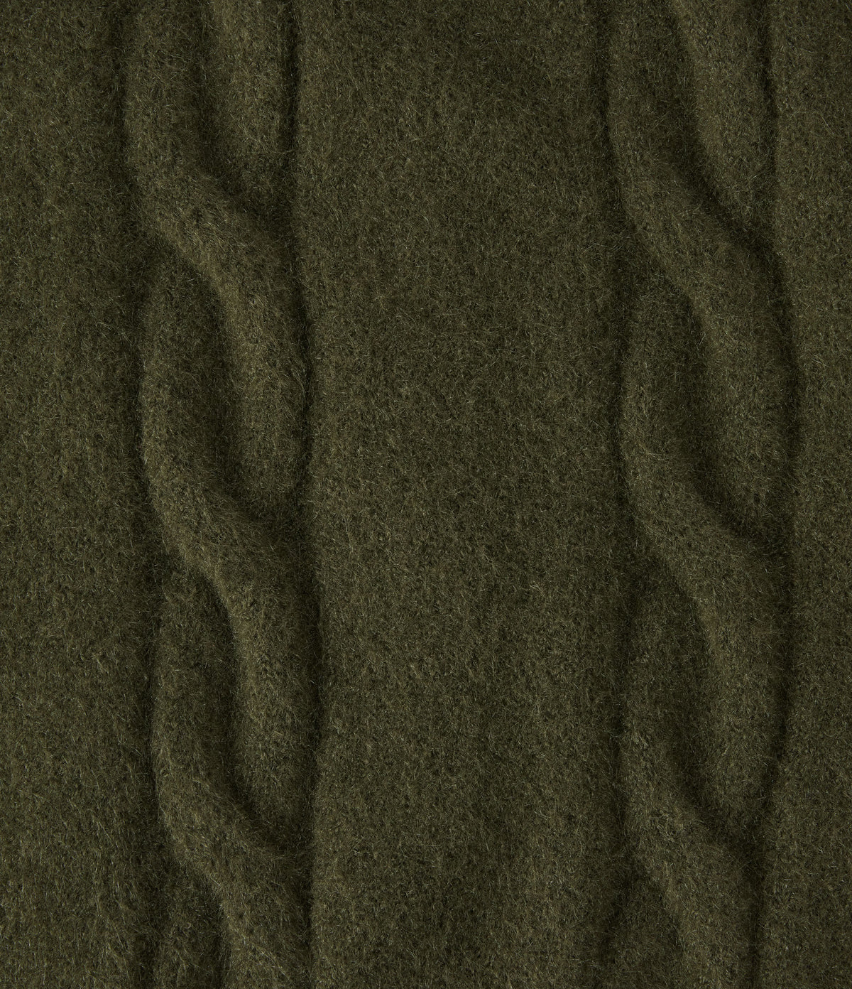 V Neck Raglan Long Sleeve Work Jumper — Lone Pine Green — view 8