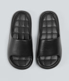 Plain Workout Slides — Black — view 4