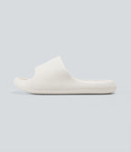 Plain Workout Slides — White — view 3
