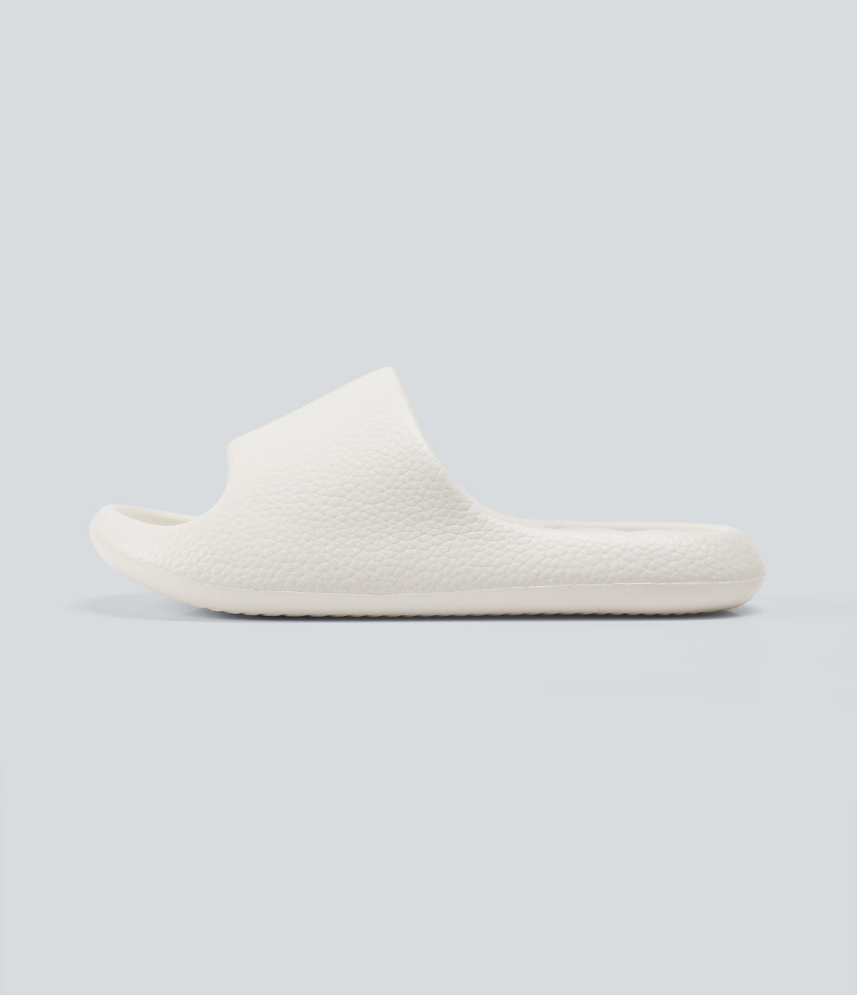 Plain Workout Slides — White — view 3