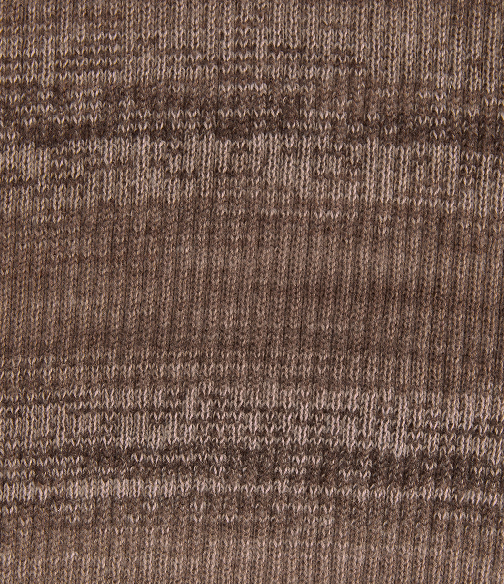 Square Neck Long Sleeve Gradient Stirpe Casual Jumper — Wander Dune — view 7