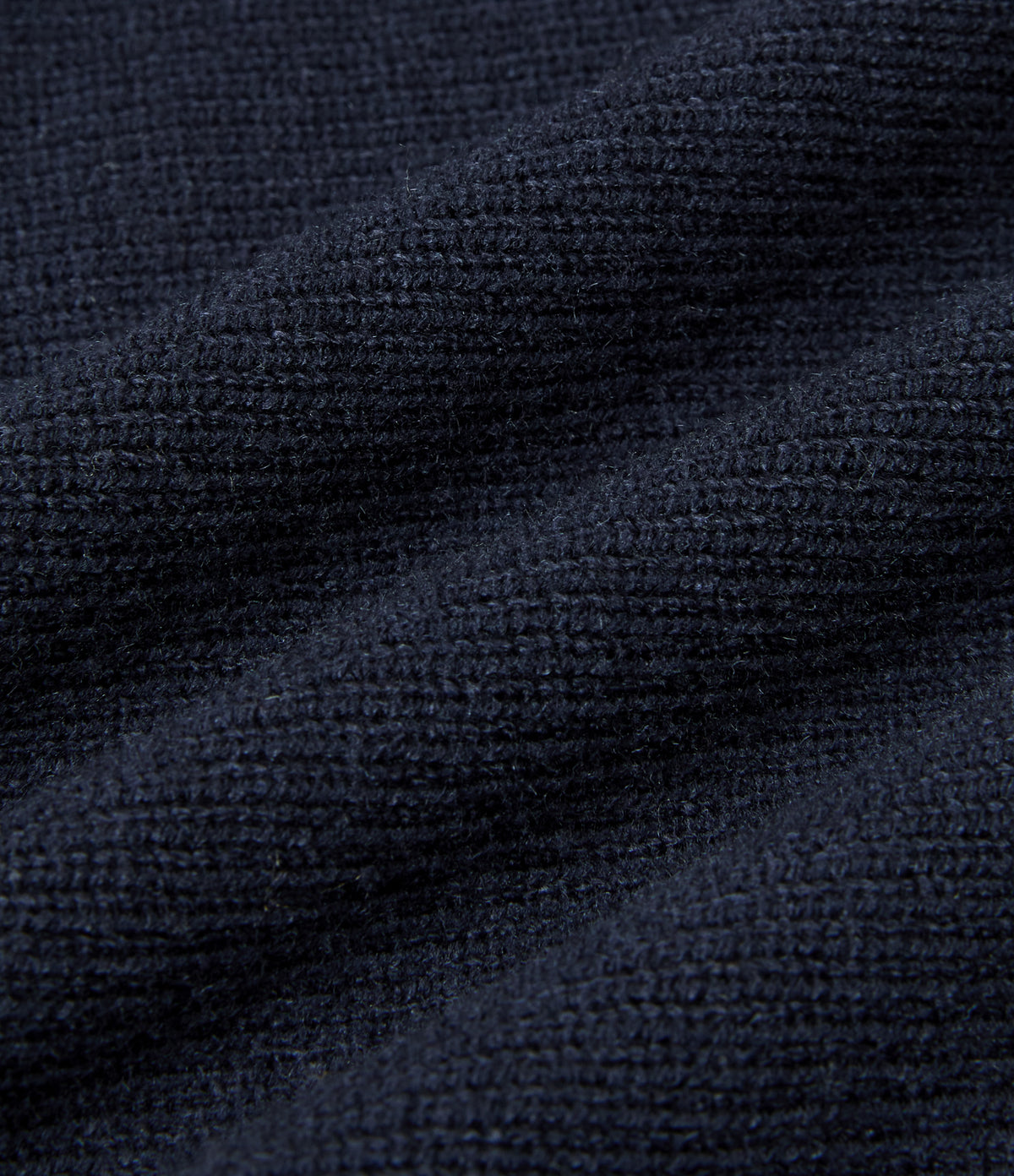 Mock Neck Batwing Long Sleeve Work Jumper — Navy — view 8