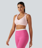 Airy Low Support Built-in Bra InstantCool Yoga Sports Bra — Primrose Pink — view 3