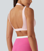 Airy Low Support Built-in Bra InstantCool Yoga Sports Bra — Primrose Pink — view 5