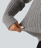 Lapel Long Sleeve Work Jumper — Wild Dove — view 6