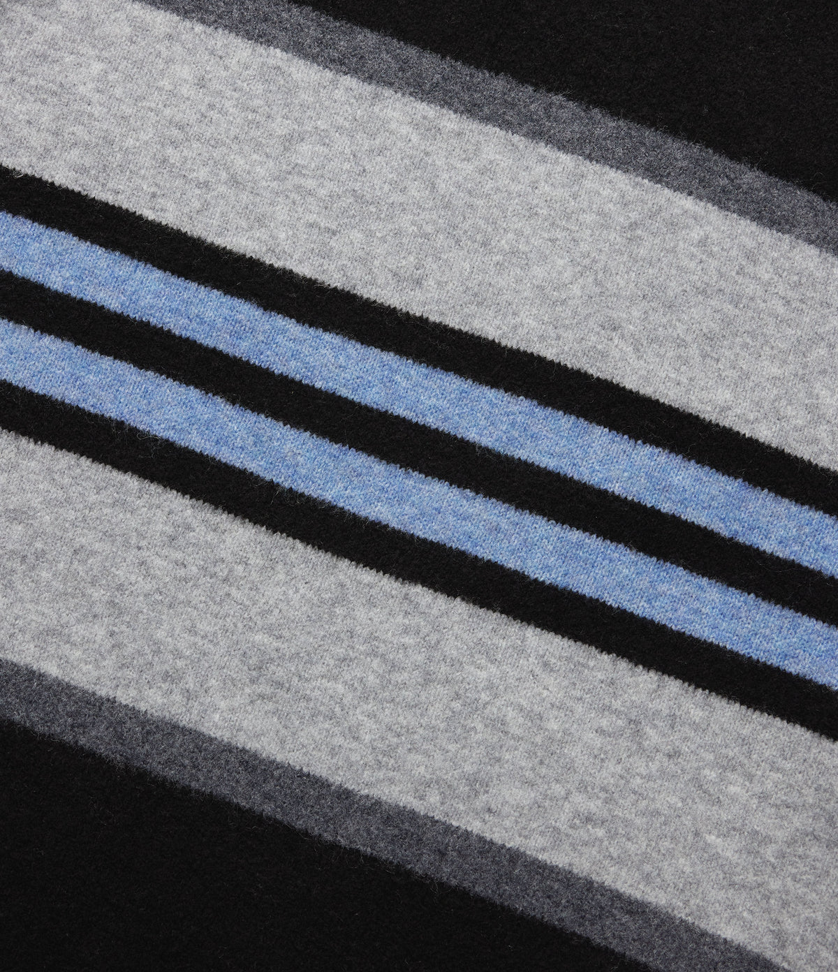 Round Neck Long Sleeve Oversize Striped Casual Jumper — Alpine Stripe — view 7
