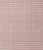 High Waisted Plaid Flare Work Trousers with Pockets — Bean Paste Houndstooth Plaid — view 7