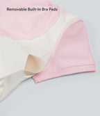 Cotton Jersey Scoop Neck Short Sleeve Built-in Bra Casual T-Shirt B-DD Cups — Tender Touch — view 5