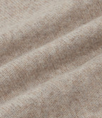 Henley Neck Long Sleeve Casual Jumper — Oatstone Beige — view 8