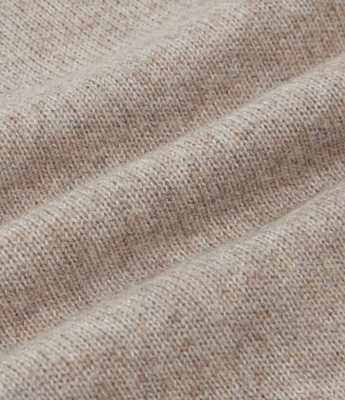 Henley Neck Long Sleeve Casual Jumper — Oatstone Beige — view 8