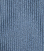 Ribbed Knit U Neck Built-in Bra Lounge Tank Top — Deep Aqua — view 8