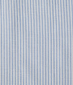 Long Sleeve Curved Hem Stripe Work Linen-Feel Shirt with Pocket — Seven Seas - Nautical Blue & White Stripes — view 7