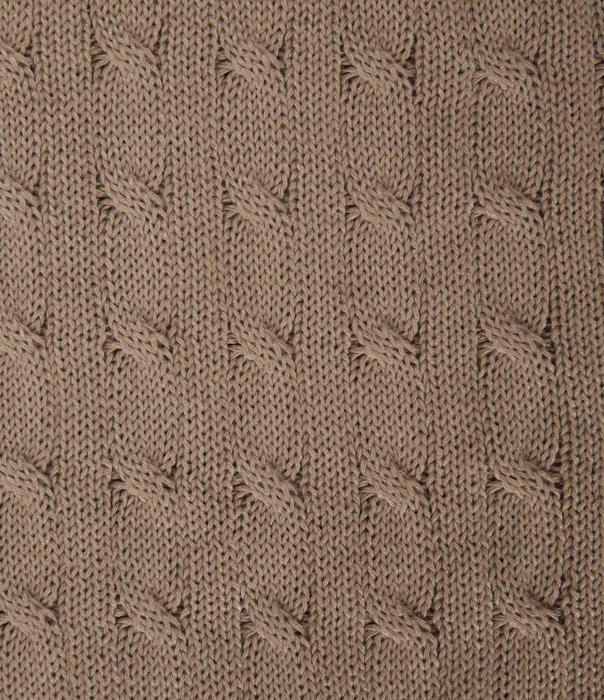 Cable Knit V Neck Long Sleeve Work Jumper — Bronzed Cider — view 8