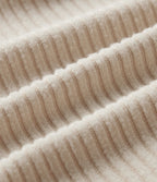 Ribbed Knit Open Front Long Sleeve Casual Longline Waterfall Cardigan with Pockets — Whipped Taupe — view 6