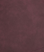 High Waisted A-Line 2-in-1 PU Mini Casual Skirt — Burgundy Fine Grain — view 8