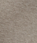 Ribbed High Waisted A-Line Midi Casual Skirt with Pockets — Taupe Stripe — view 6