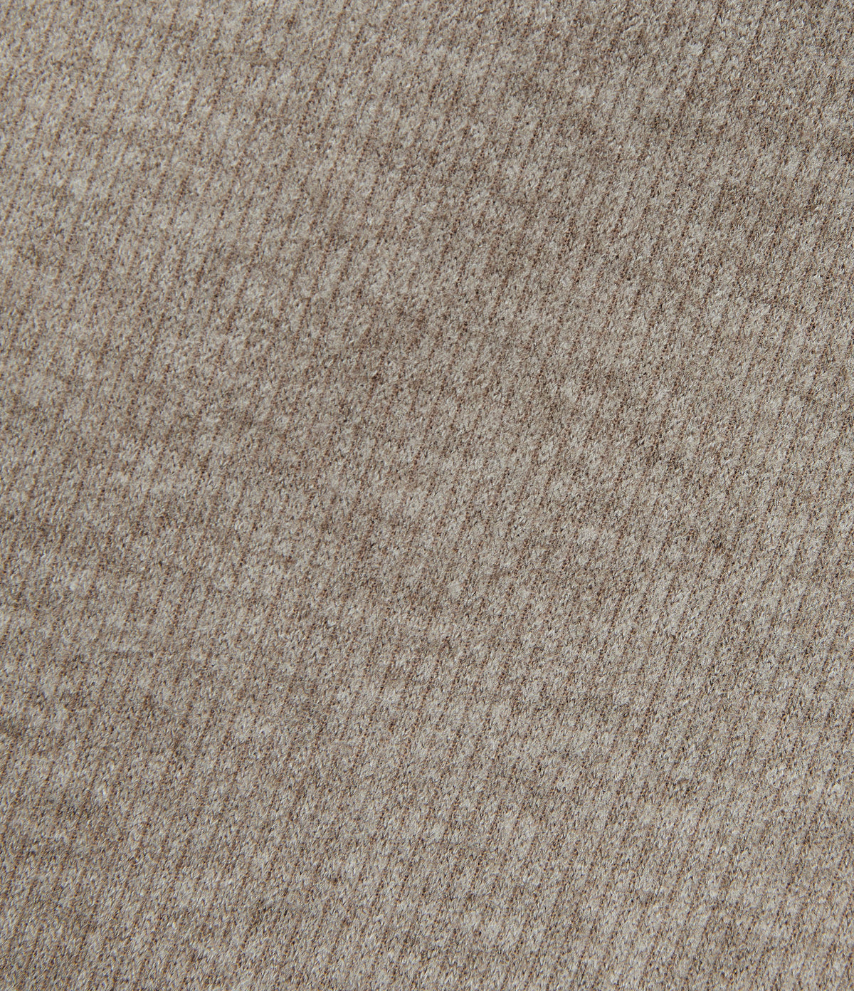 Ribbed High Waisted A-Line Midi Casual Skirt with Pockets — Taupe Stripe — view 6