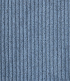 Ribbed Knit Round Neck Long Sleeve Lounge Top — Deep Aqua — view 8