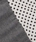 Mid Rise Drawstring Straight Leg Polka Dot Quick Dry Casual Sweatpants with Pockets — Dusky Charcoal — view 7