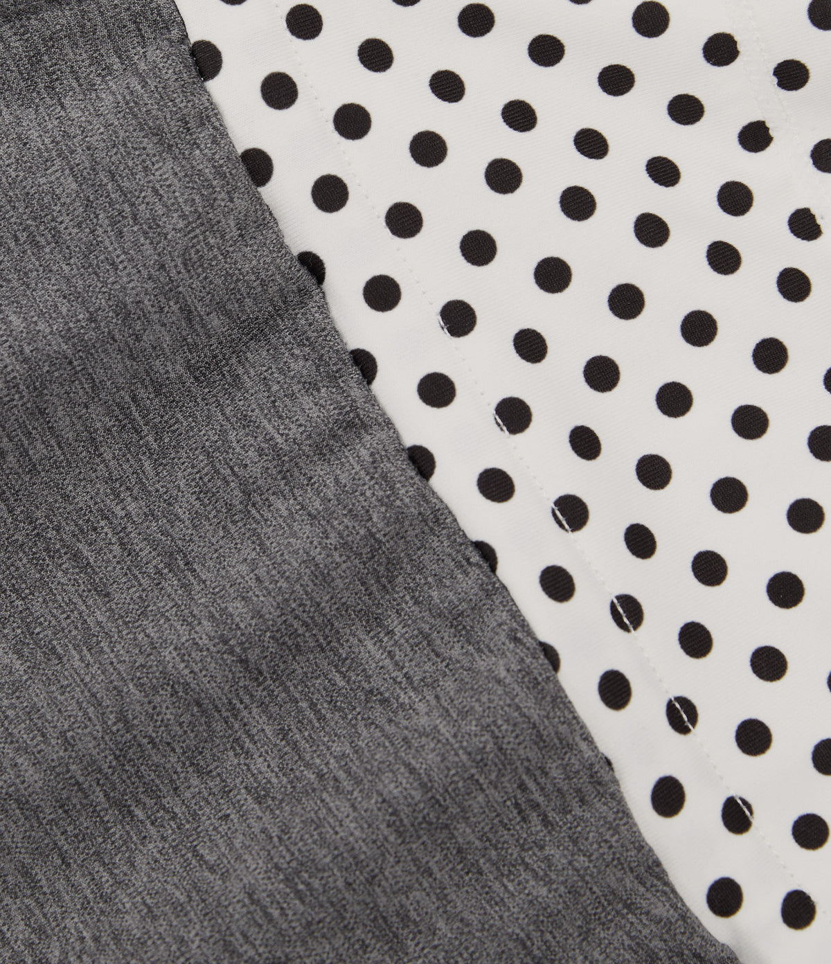 Mid Rise Drawstring Straight Leg Polka Dot Quick Dry Casual Sweatpants with Pockets — Dusky Charcoal — view 7