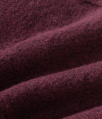 V Neck Long Sleeve V Back Casual Jumper — Maroon Banner — view 8