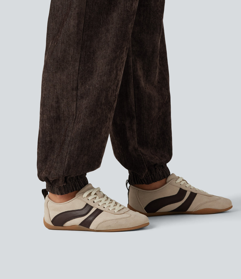 High Waisted Casual Trousers with Pockets — Mole' — view 6