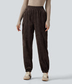 High Waisted Casual Trousers with Pockets — Mole' — view 1