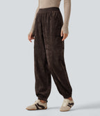 High Waisted Casual Trousers with Pockets — Mole' — view 3