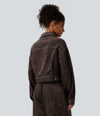 Long Sleeve Casual Shirt Jacket with Pockets — Mole' — view 2