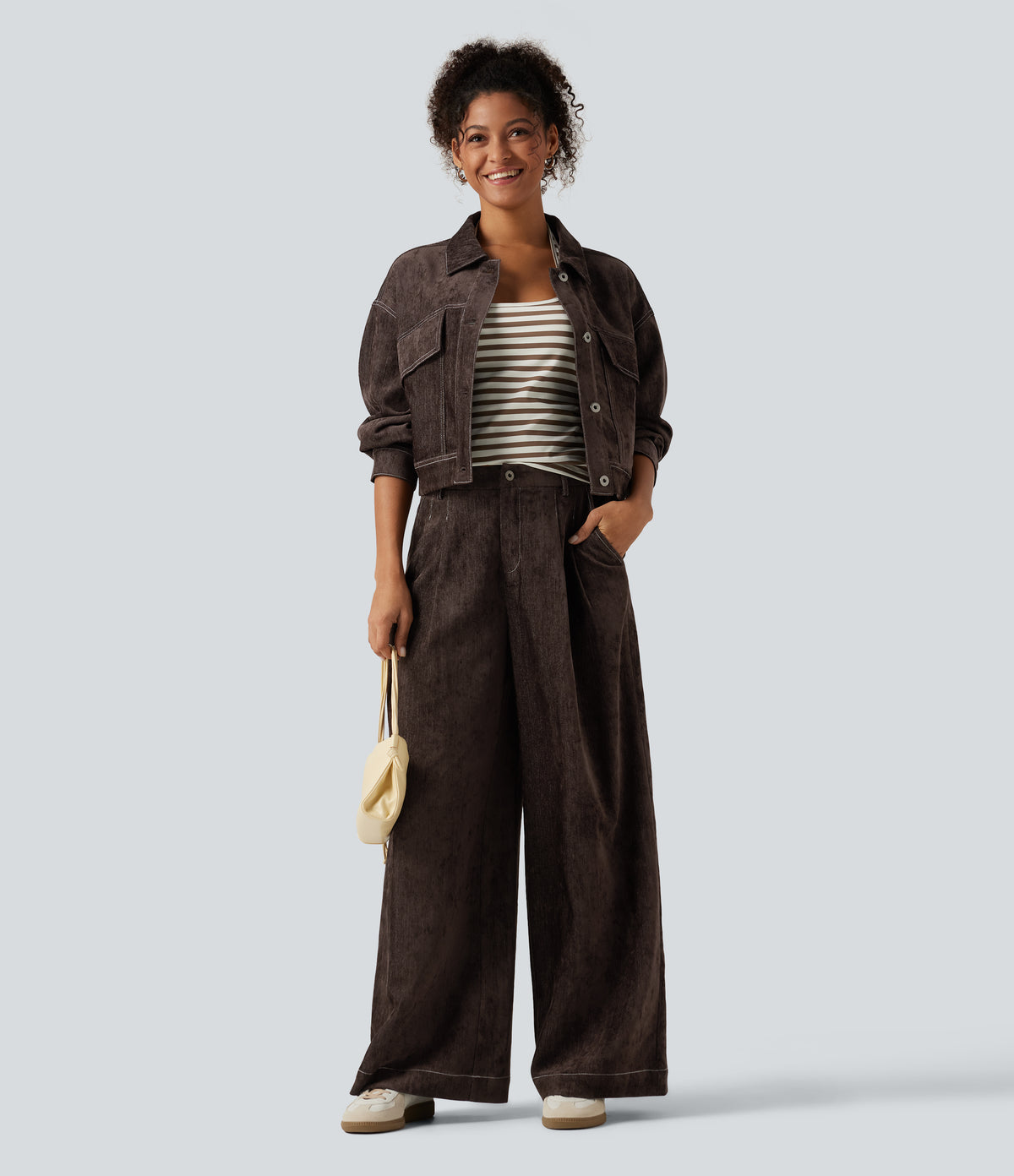 Long Sleeve Casual Shirt Jacket with Pockets — Mole' — view 7